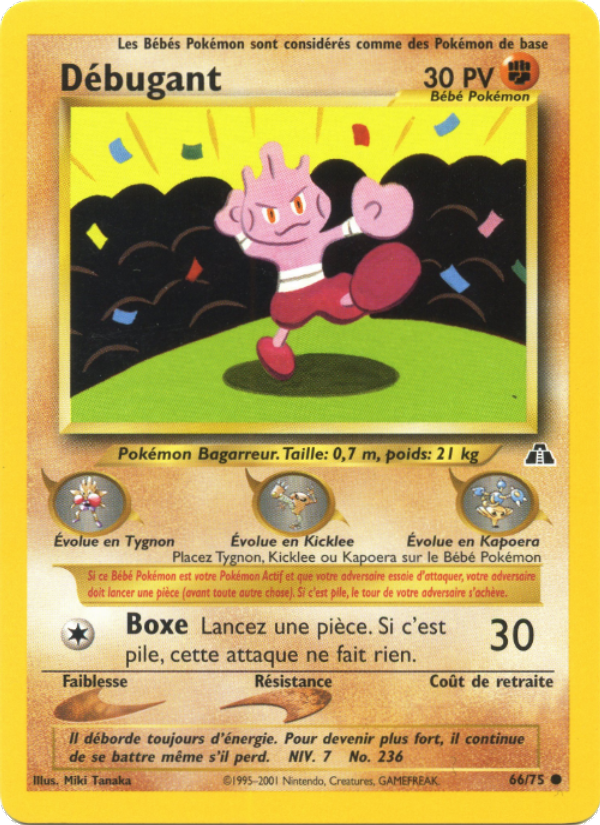 Débugant 66 — Neo Discovery (French Pokémon TCG card)