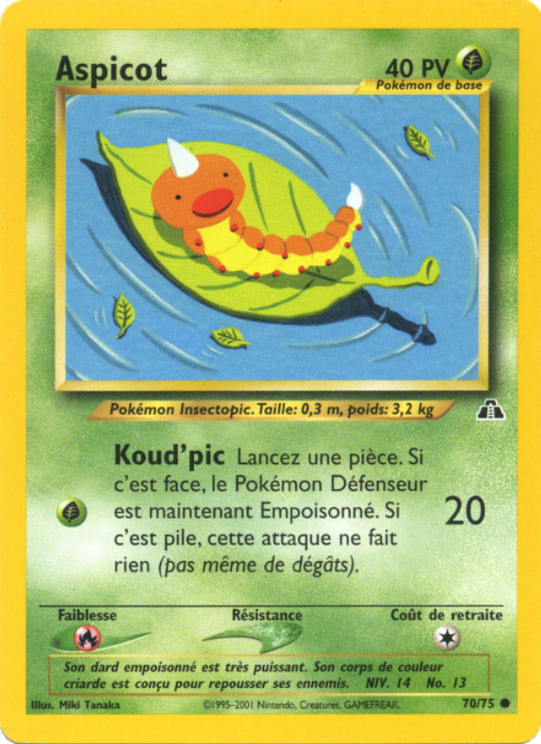 Aspicot 70 — Neo Discovery (French Pokémon TCG card)