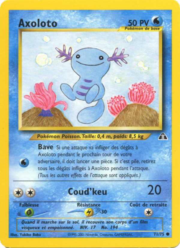 Axoloto 71 — Neo Discovery (French Pokémon TCG card)