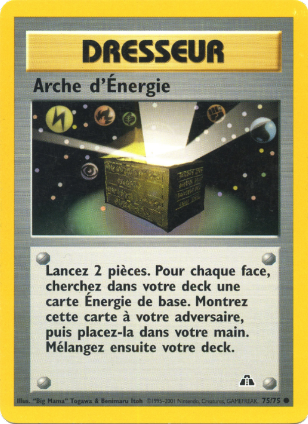 Arche d'Énergie 75 — Neo Discovery (French Pokémon TCG card)