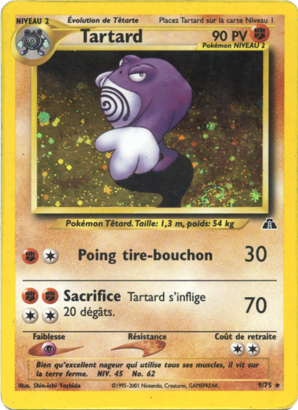 Tartard 9 — Neo Discovery (French Pokémon TCG card)