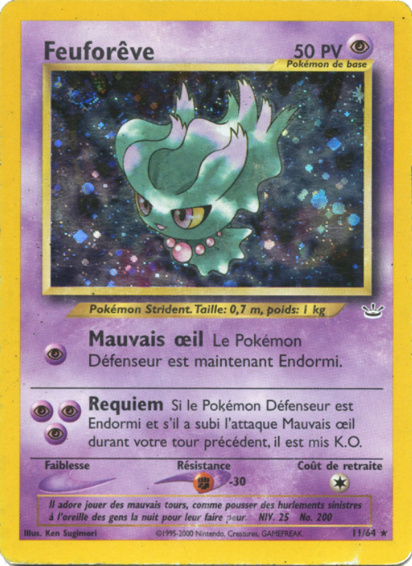 Feuforêve 11 — Neo Revelation (French Pokémon TCG card)
