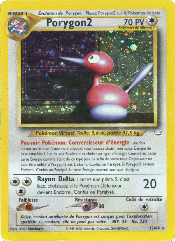 Porygon2 12 — Neo Revelation (French Pokémon TCG card)