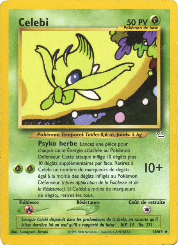 Celebi 16 — Neo Revelation (French Pokémon TCG card)