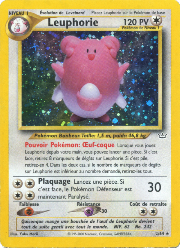 Leuphorie 2 — Neo Revelation (French Pokémon TCG card)