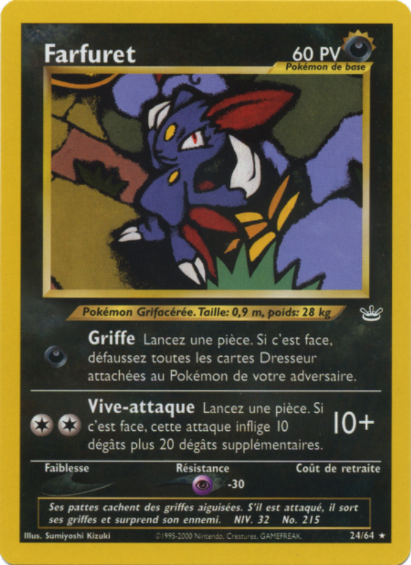 Farfuret 24 — Neo Revelation (French Pokémon TCG card)