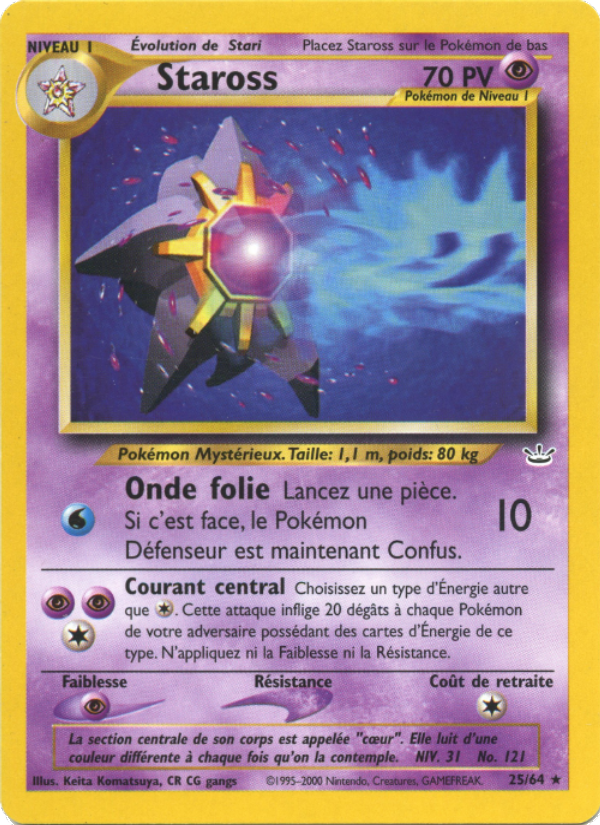 Staross 25 — Neo Revelation (French Pokémon TCG card)