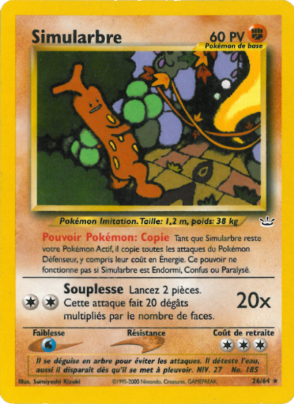 Simularbre 26 — Neo Revelation (French Pokémon TCG card)