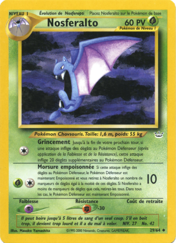 Nosferalto 29 — Neo Revelation (French Pokémon TCG card)