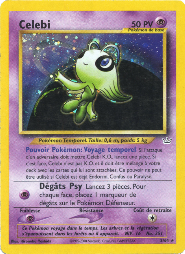 Celebi 3 — Neo Revelation (French Pokémon TCG card)