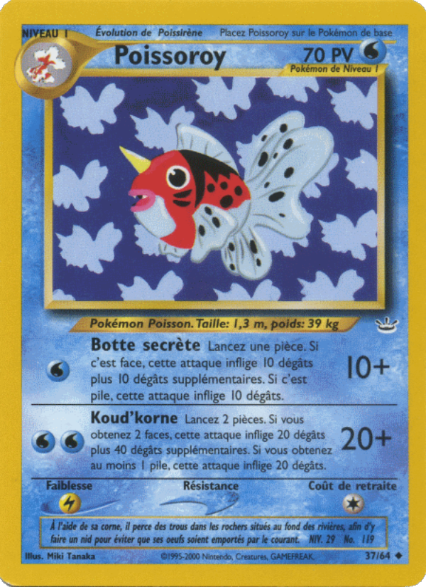 Poissoroy 37 — Neo Revelation (French Pokémon TCG card)
