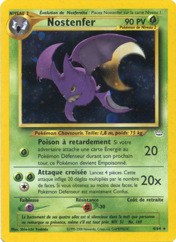 Nostenfer 4 — Neo Revelation (French Pokémon TCG card)