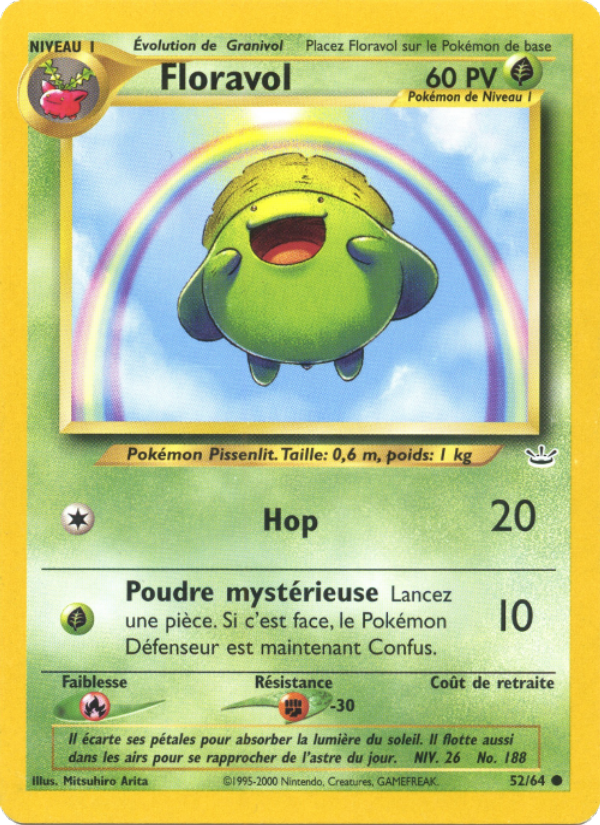 Floravol 52 — Neo Revelation (French Pokémon TCG card)