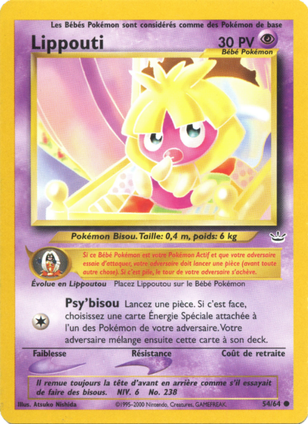 Lippouti 54 — Neo Revelation (French Pokémon TCG card)