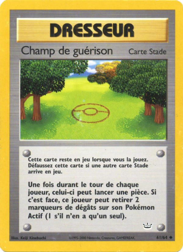 Champ de guérison 61 — Neo Revelation (French Pokémon TCG card)