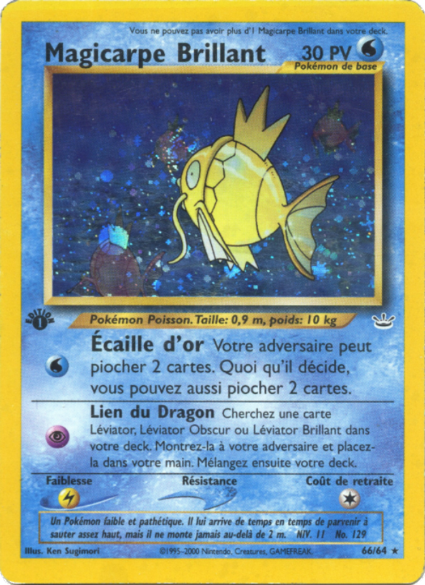 Magicarpe Brillant 66 — Neo Revelation (French Pokémon TCG card)
