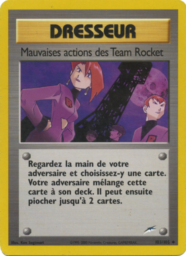 Mauvaises actions des Team Rocket 103 — Neo Destiny (French Pokémon TCG card)
