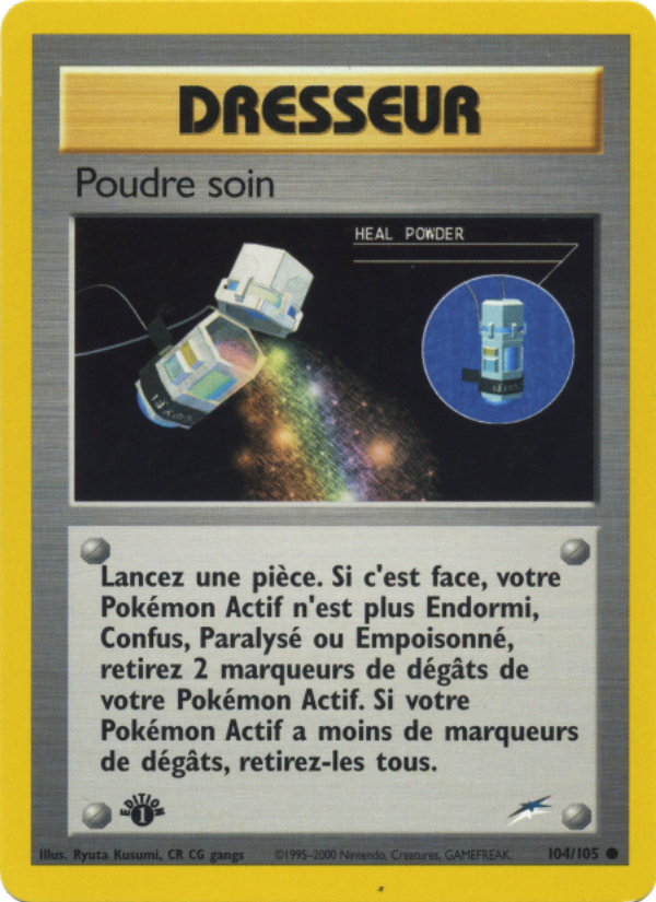 Poudre soin 104 — Neo Destiny (French Pokémon TCG card)