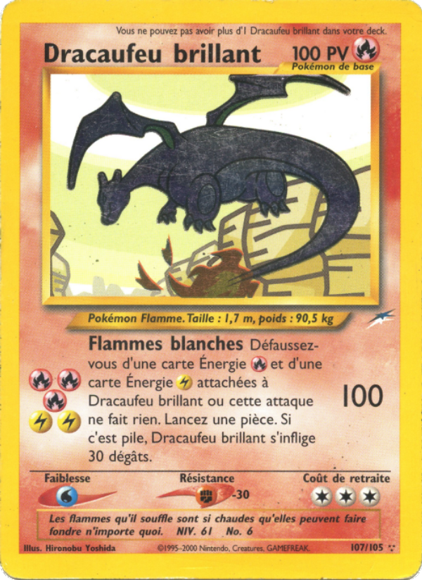 Dracaufeu brillant 107 — Neo Destiny (French Pokémon TCG card)