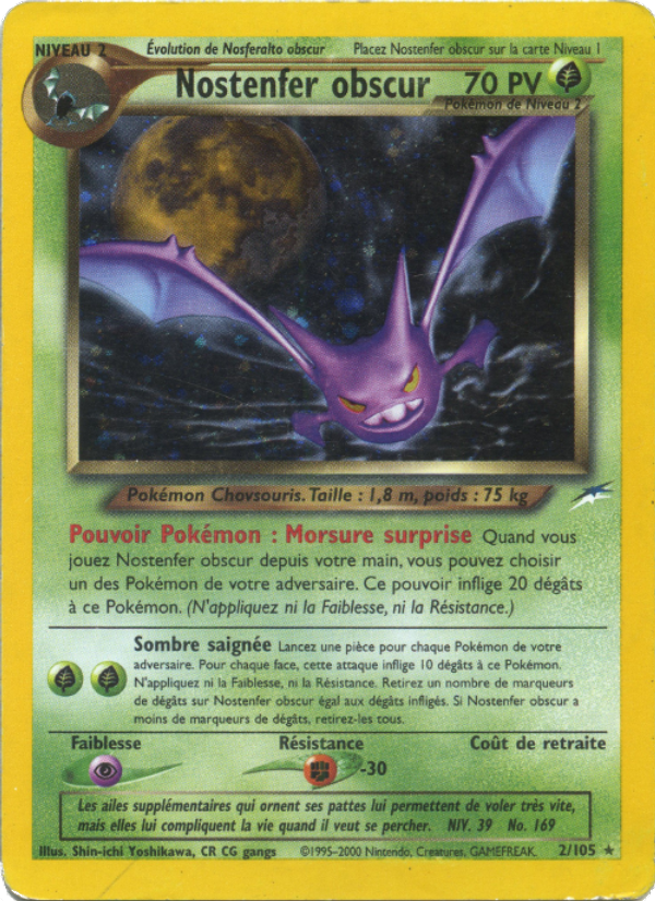 Nostenfer obscur 2 — Neo Destiny (French Pokémon TCG card)