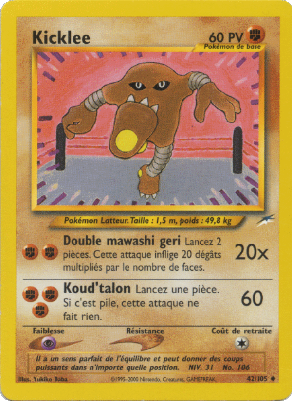 Kicklee 42 — Neo Destiny (French Pokémon TCG card)