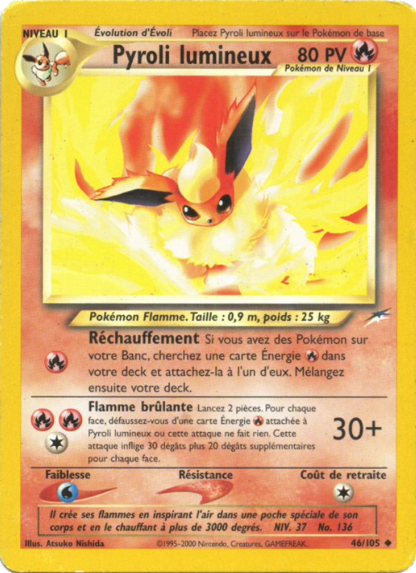 Pyroli lumineux 46 — Neo Destiny (French Pokémon TCG card)