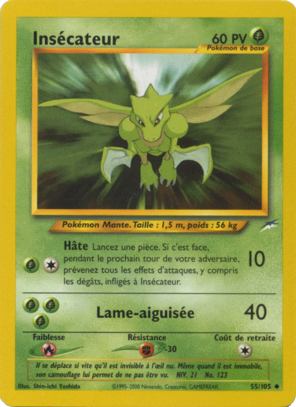Insécateur 55 — Neo Destiny (French Pokémon TCG card)