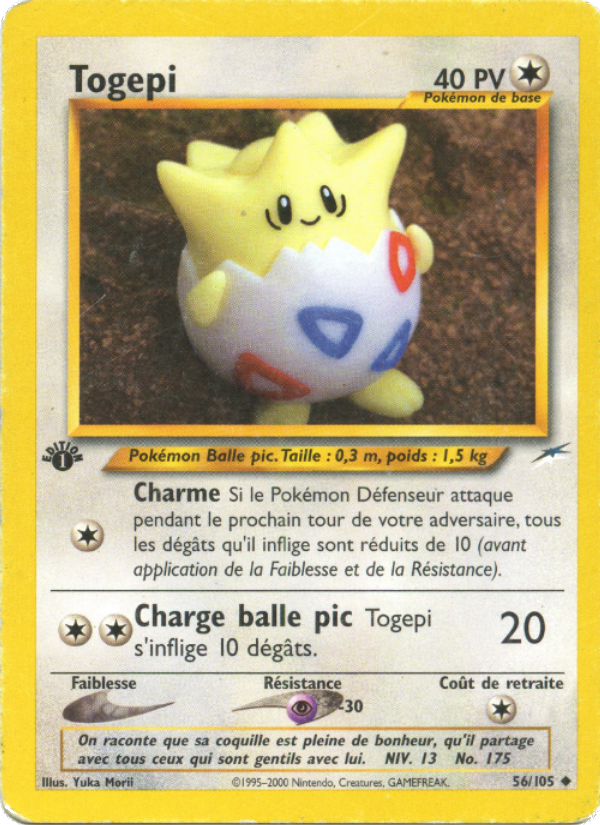 Togepi 56 — Neo Destiny (French Pokémon TCG card)