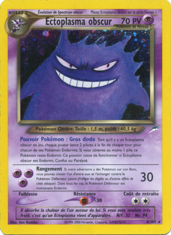 Ectoplasma obscur 6 — Neo Destiny (French Pokémon TCG card)