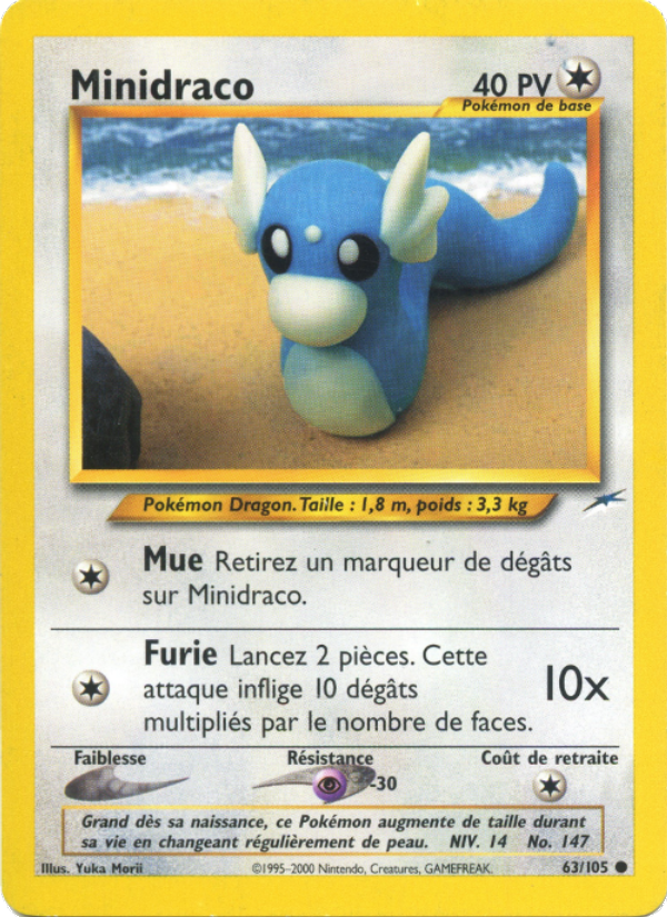 Minidraco 63 — Neo Destiny (French Pokémon TCG card)