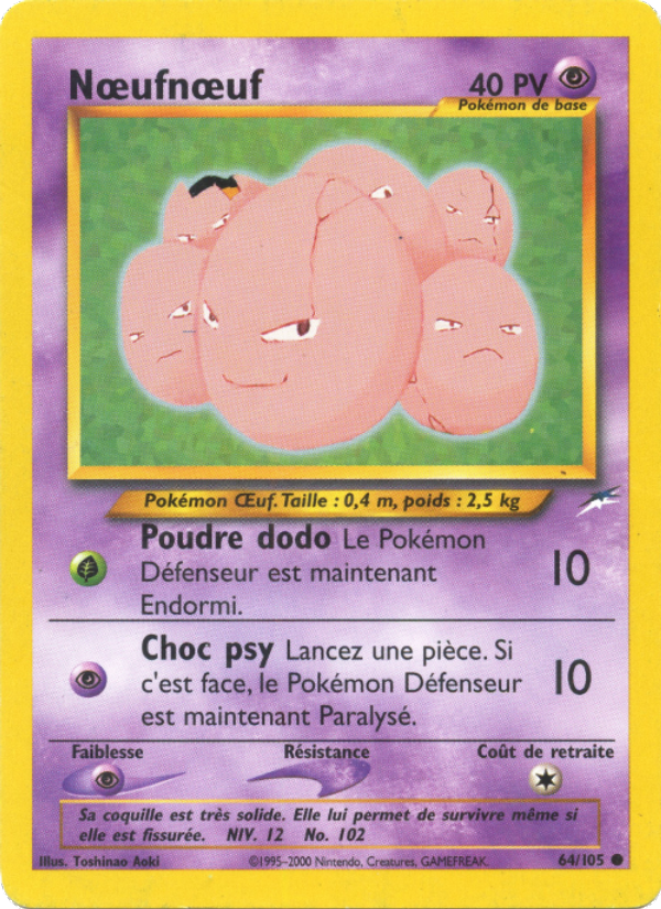 Nœufnœuf 64 — Neo Destiny (French Pokémon TCG card)