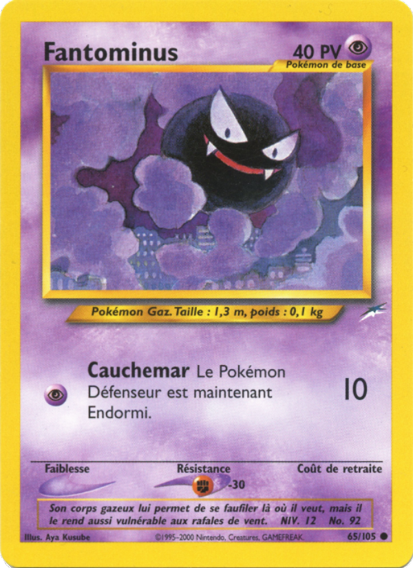 Fantominus 65 — Neo Destiny (French Pokémon TCG card)