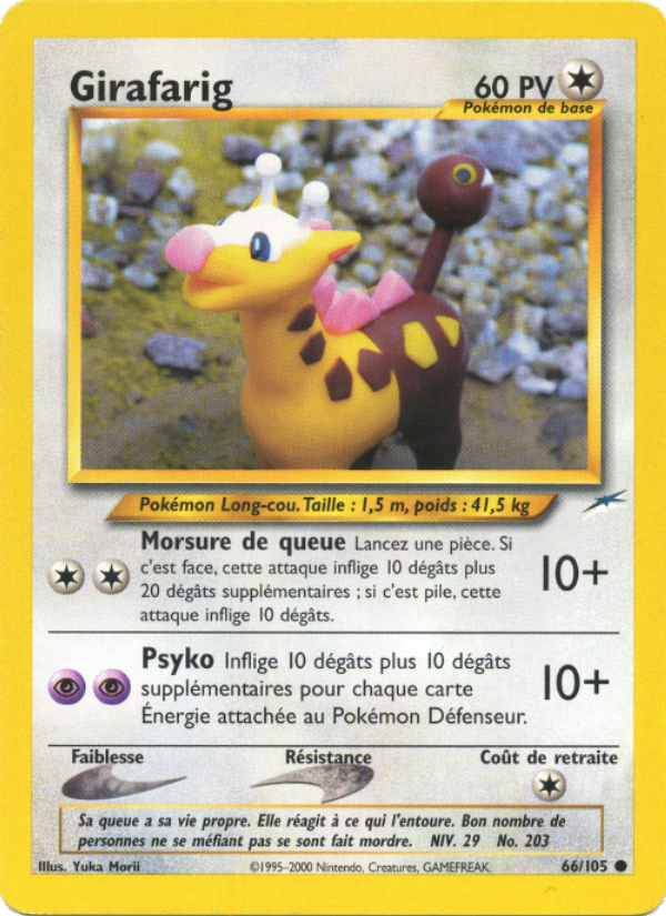 Girafarig 66 — Neo Destiny (French Pokémon TCG card)