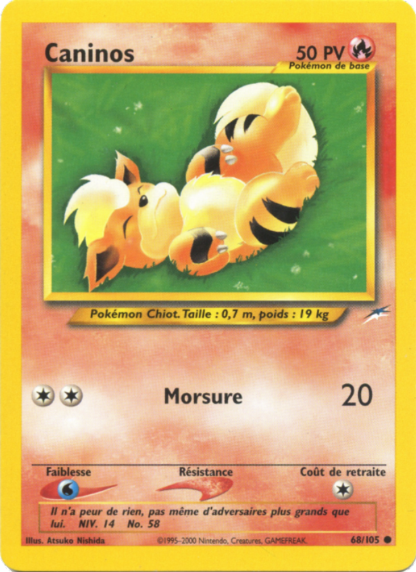 Caninos 68 — Neo Destiny (French Pokémon TCG card)