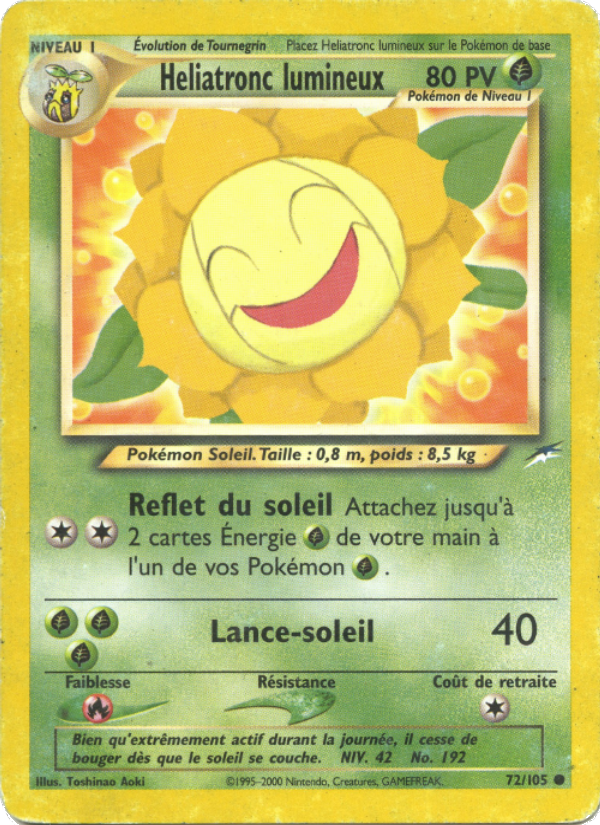 Heliatronc lumineux 72 — Neo Destiny (French Pokémon TCG card)