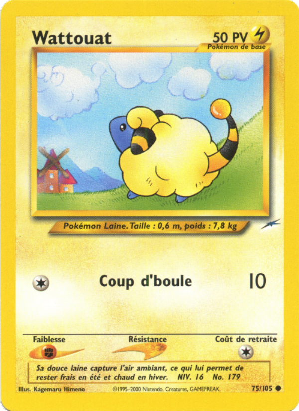 Wattouat 75 — Neo Destiny (French Pokémon TCG card)