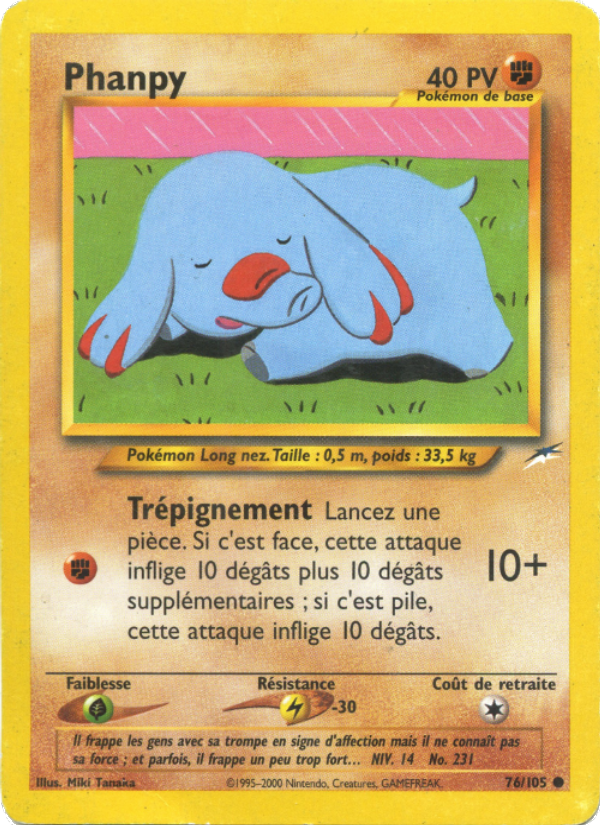 Phanpy 76 — Neo Destiny (French Pokémon TCG card)