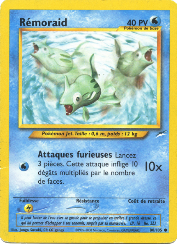 Rémoraid 80 — Neo Destiny (French Pokémon TCG card)