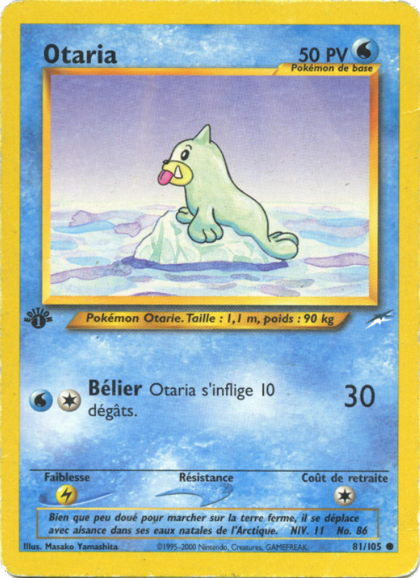 Otaria 81 — Neo Destiny (French Pokémon TCG card)