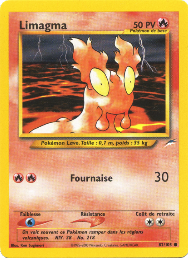 Limagma 82 — Neo Destiny (French Pokémon TCG card)