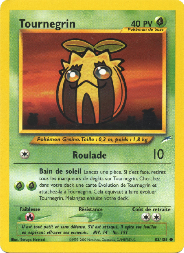 Tournegrin 83 — Neo Destiny (French Pokémon TCG card)