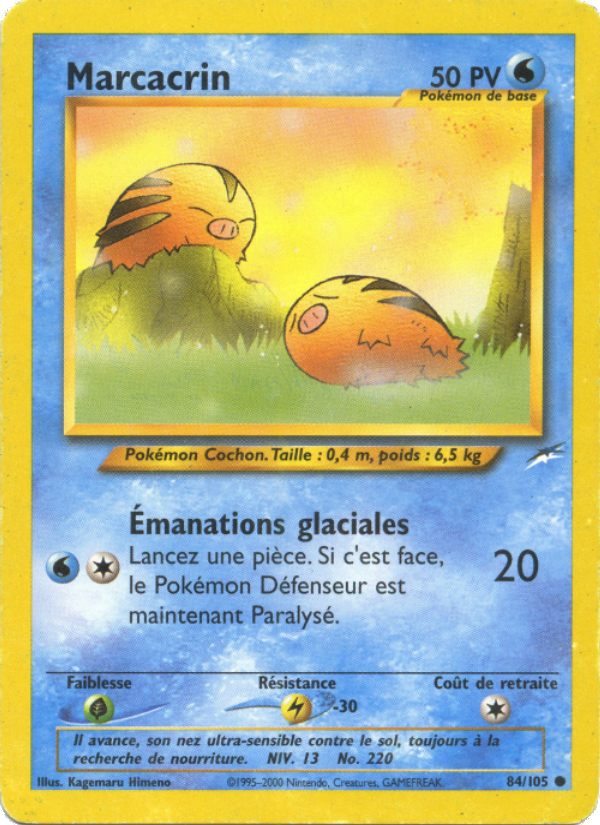 Marcacrin 84 — Neo Destiny (French Pokémon TCG card)