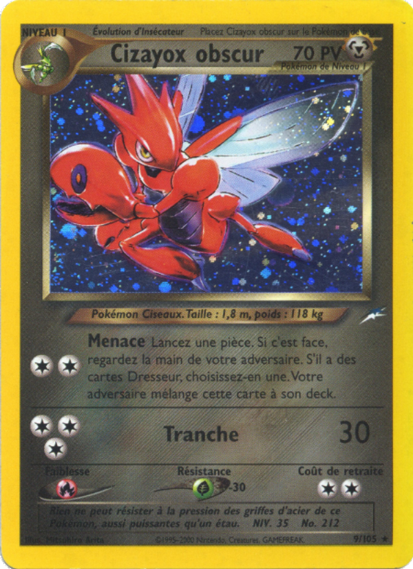 Cizayox obscur 9 — Neo Destiny (French Pokémon TCG card)