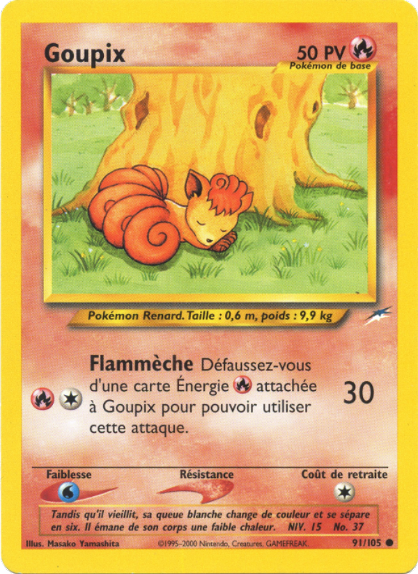 Goupix 91 — Neo Destiny (French Pokémon TCG card)
