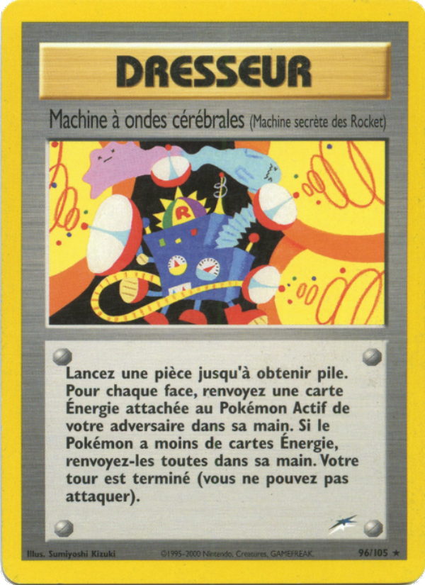 Machine à ondes cérébrales 96 — Neo Destiny (French Pokémon TCG card)