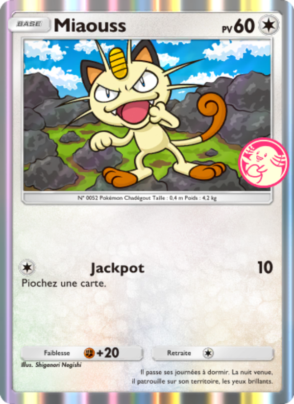 Miaouss 012 — Promos-A (French Pokémon TCG card)