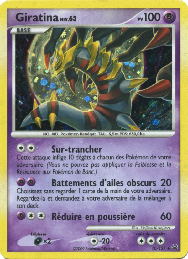 Giratina 10 — Platinum (French Pokémon TCG card)