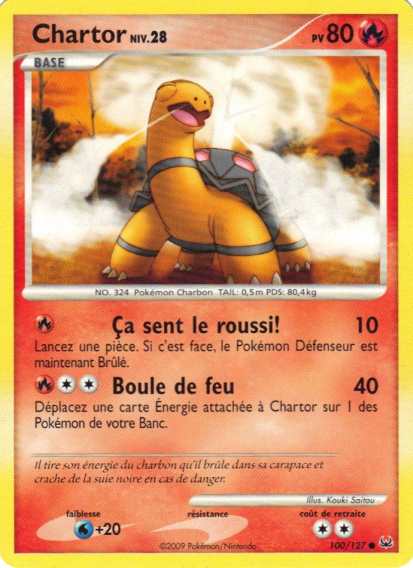 Chartor 100 — Platinum (French Pokémon TCG card)