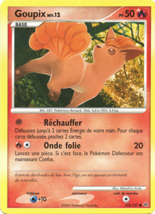 Goupix 102 — Platinum (French Pokémon TCG card)