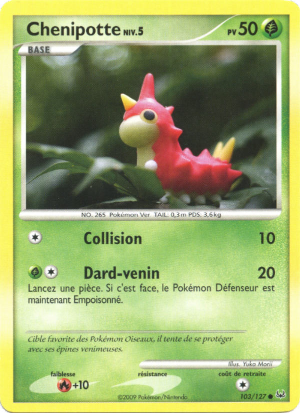 Chenipotte 103 — Platinum (French Pokémon TCG card)